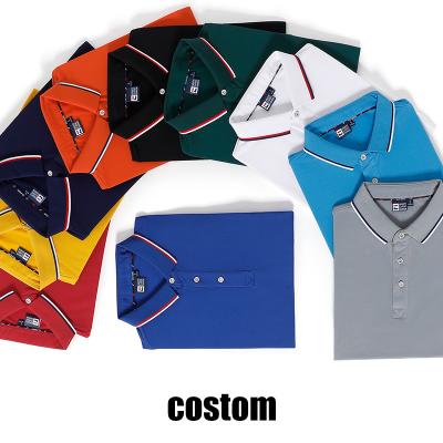 China Golf Polo Shirts Custom Logo Sublimation Polo Shirts Mens Clothing White Cotton QUICK DRY for sale