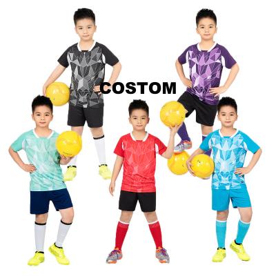 China Sets Training Shirt Sale EPL Uniform Reversible Club Team Original Green Custom Logo Kids Soccer Jersey for sale