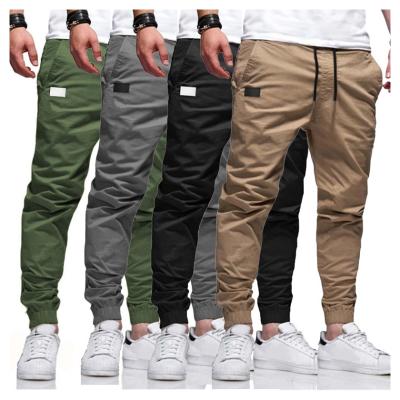 China 2021 Autumn Men's Solid Color Leisure Drawstring Slim Pockets Straight Pants QUICK DRY Sweatpants Casual Wear for sale