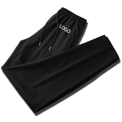 China Breathable Black Casual Sweatpants For Men High Quality Drawstring Mens Solid Color Joggers Pants Trousers Custom Made for sale