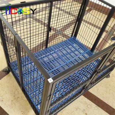 China M Size Sustainable Folding Double Door 95X65X78 Cm Iron Dog Cage for sale