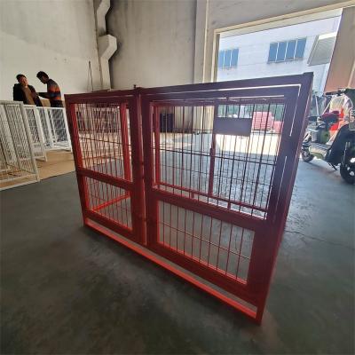 China Breathable Iron Dog Cage-04-M Stainless Steel Cage Colorful Flight Display 95X65X76=37