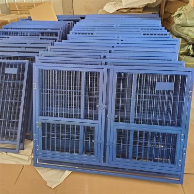 China Breathable colorful iron cage03-XXXL dog crate sizes furniture with storage large breed 134X74X110=52