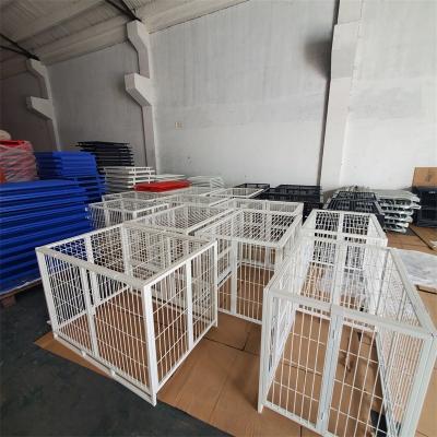 China Breathable iron house dog cage04-XXXL colorful boarding kennel large bark 134X74X110=52