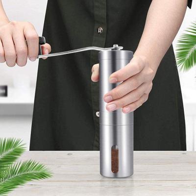 China Hot Sale Portable Adjustable Grinding Core Coffee Grinder Customized Grinder Mini Espresso Coffee Machine Logo Color Manual Metal Hand Grinder for sale