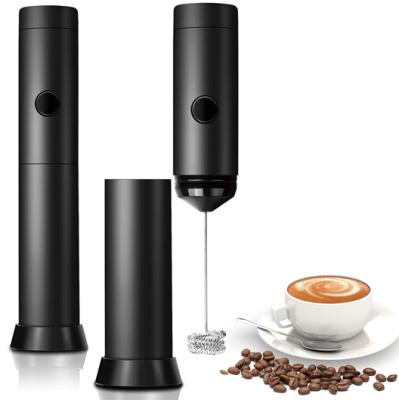 China Hot Selling Biodegradable Electric Handheld Battery Operated Milk Frother Coffee Milk Frother Stainless Steel Maker for sale