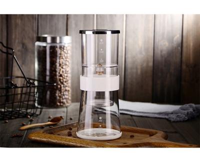 China Convenient Chamber 400ml Commercial Cold Brew Drip Coffee Maker Borosilicate Glass Coffee Maker Pot Drip Coffee Pot for sale