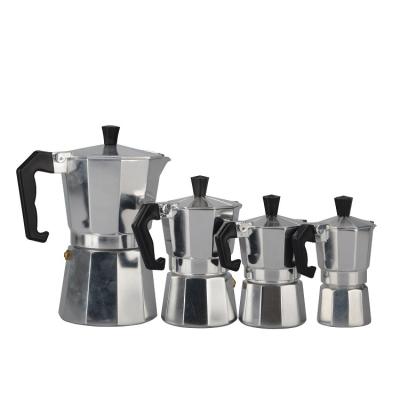 China WITH LID Coffee Maker Stovetop High Quality Italian Induction Stove New Style Italy Moka Pot Top Aluminum for sale