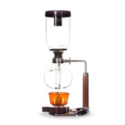 China Hotel 3/5 Cups 3D Style Stainless Steel Siphoner Gift Set Simple Coffee Siphon Siphon Coffee Maker for sale