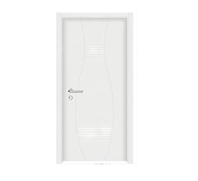 China Shaker Style White Painting Bedroom Waterproof Single Doors Interior Solid Wood Door Design for sale