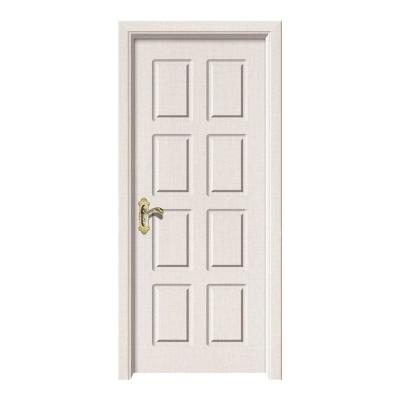 China Interior White PVC Film Newest Cheap Sound Insulation Bedroom Design Coated MDF Cavity Core Wood Door Design for sale