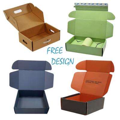 China Free Shipping Design Logo Self Care Packaging Box Custom Made Eco-friendly OEM Recyclable Natural Beauty Shipping Boxes for sale