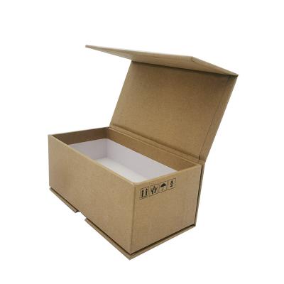 China Custom Logo Printing Color Recyclable Custom Book Shaped Flip Folding Kraft Paper Box Magnetic Product Packaging Boxes for sale