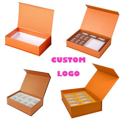 China Recyclable Custom Logo Magnetic Box Decorative Gold Cardboard Hot Stamping Rigid Book Shaped Cosmetic Gift Box Packaging for sale