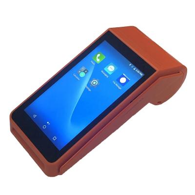 China Android POS With Thermal Printer Touch Screen 4G Smart POS Android Mobile Terminal With Thermal Printer for sale