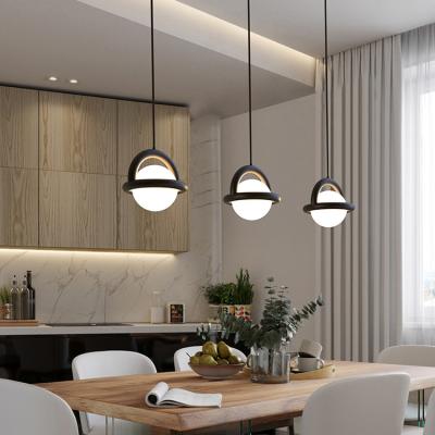 China Modern simple restaurant led lights bedroom bedside lamp zed pendant lighting dining room kitchen table chandelier for sale