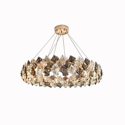 China Modern Luxury Aisle Aisle Bedroom Living Room Chandeliers Indoor Lighting Crystal Pendant Lamp Living Room Bedroom Dining Room Chandeliers for sale