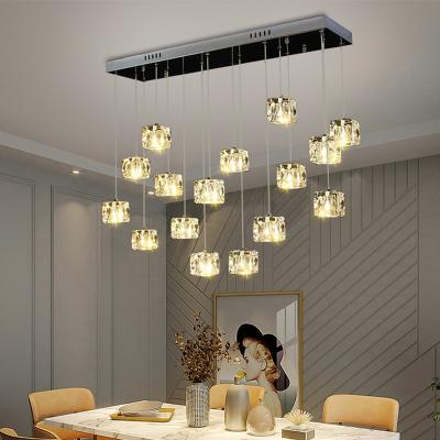 China Modern Crystal Chandelier Lamp Indoor Lighting Chandeliers Nordic Lighting Modern Decoration Bar For Dining Room Design Ceiling Loft Pendant Lamp for sale