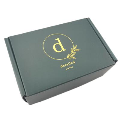 China China Recyclable Factory Custom Logo Gold Foil Foldable Shipping Mailer Box Custom Printed Unique Corrugated Box for sale