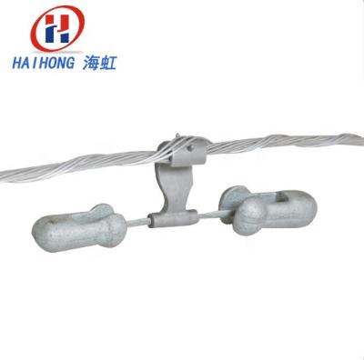 China Safe And Reliable High Voltage Electric Cable Fitting 4D Spiral Vibration Damper for sale