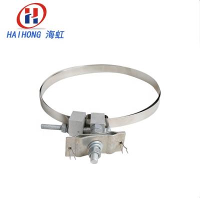 China ADSS Good Stability Silver OPGW Pole Used Transmission Line Down Lead Clamp for sale