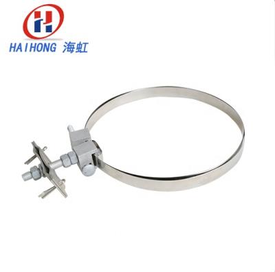 China ADSS Rubber Long Life Structure Silver Unique Porcelain Manufacture Down Lead Flange for sale