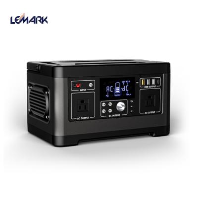 China Outdoor Rechargeable Emergency Power Station Power Station Rechargeable 500w AC Power Supply For Camping for sale