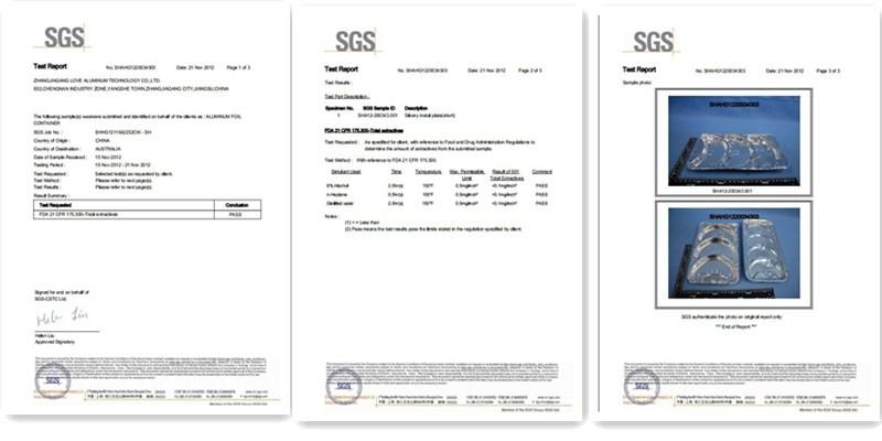 SGS - Zhangjiagang love aluminum Technology Co., Ltd