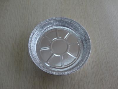 China Fast Food Disposable Aluminum Foil Baking Pans , Heat Sealable round foil containers for sale