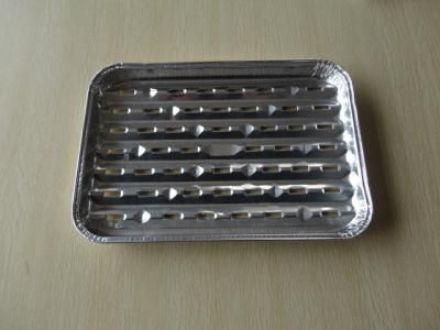 China Halve Middelgrote Aluminiumfoliebraadpan voor Picknick/Aluminiumfoliebbq Grillpan Te koop