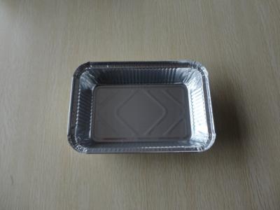 China Silberne Aluminiumfoliebehälter der Verpackung mit Deckel für gefrorene Fertiggerichte zu verkaufen