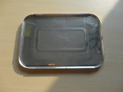 China Dispoable Aluminum Foil Lids 1/2 size shallow rectangle shape food grade for sealing for sale