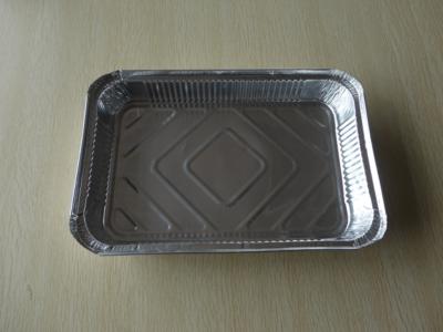 China Frozen Seafood Aluminum Food Storage Containers / Aluminum Foil Pan Rectangular Shape for sale