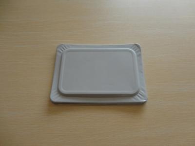 China Disposable Aluminum Foil Lids for container sealing white coated for airline catering for sale