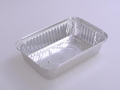 China 850ml Disposable Aluminium Foil Trays Rectangle Bakery for Food Baking for sale