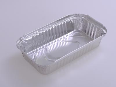 China Flat Pack Aluminum Foil Containers Storage With Lid For Restaurant Food Baking for sale