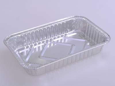 China Eco-Friendly Household Aluminum Foil baking pans with lids For Frozen Food Ready Meal for sale