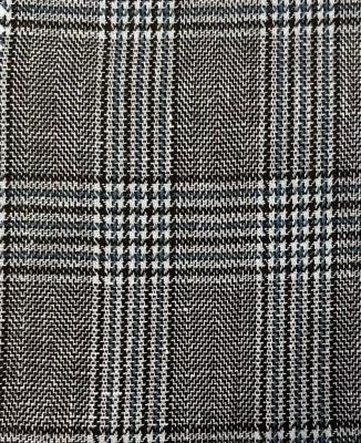 China Anti Pill Wholesale Herringbone Plaid Cotton and Linen Fabric for Men's Casual Blazer Jacket and  Pants for sale