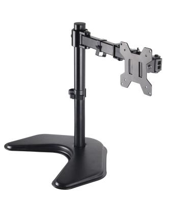 China Iron Monitor Desk Mount Stand Motion Computer Monitor Arm Mount for 2 LCD Screens up to 27 inch for sale