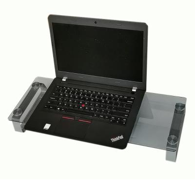 China Glass Laptop Computer Monitor Laptop Desk Holder Bracket With Display Bracket For Notebook for sale