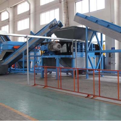 China Rubber Processing Machinery Scrap Tire Shredder Machine For Reclaimed Rubber for sale