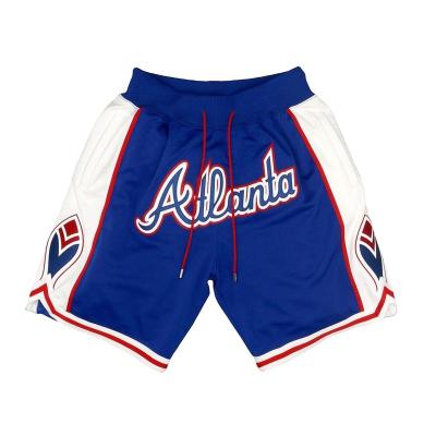 China Atlanta Mesh Basketball Shorts Breathable Custom Mesh Men Design Your Own for sale