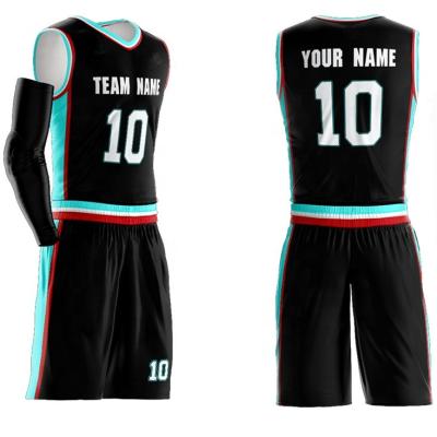 China Breathable Top Quality Reversible Basketball Tops And Shorts New Style Basketball Tank Tops Custom for sale