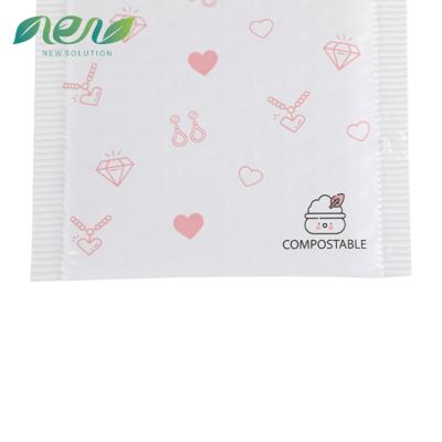 China 100% Biodegradable Custom XMC Envelope Mail Co Extruded Self Seal Color Custom Biodegradable Compost Bubble Mailer Bag Poly for sale