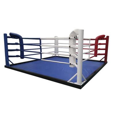 China Odm aj Mini Octagon Post Mma Aiba Martial Arts Training Equipment Approved Wolon Professional Fighting Ring 4M*4M Ring De Boxe Wrestling Ring Floor for sale