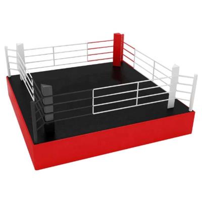 China Martial Arts Training Equipment Custom Trampoline Aj Certificated Extreme Sports Floor Professional Boxing Fighting Ring Canvas Cover Boxing Ring for sale