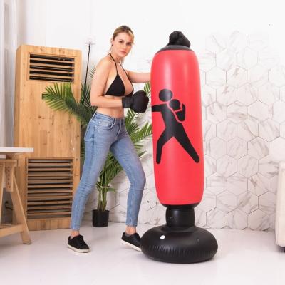 China Aji Saco De Boxeo Professional Durable Equipment Saco De Boxeo De Boxing Target Bag Stand Up Training Bag for sale