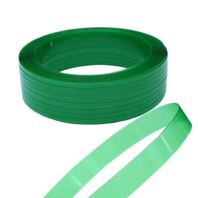 China Machine Packing Packing Belt Bricks Plastic Steel Pallet Ties Packing Green Transparent Hot Melt Strapping Belt PET Strap for sale