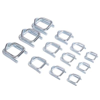 China Manual Wrapping Polyester Rope Yarn Strapping Buckles High Tensile Steel Belt Buckles for sale