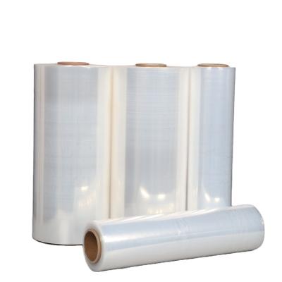 China Customizable moisture proof plastic lldpe laminated transparent pallet wrapping films roll up packaging shrink stretch wrap film for sale